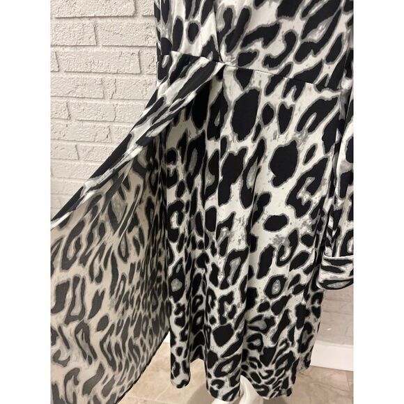 Lane Bryant Animal Print Faux Wrap Dress Size 18 /20 - Picture 5 of 9